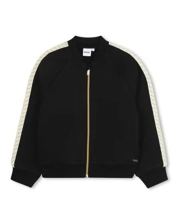 Bluza de trening cu fermoar, Negru