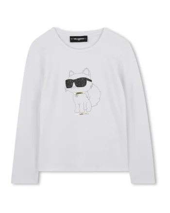 Bluza din amestec de bumbac cu imprimeu logo, Auriu/Gri deschis