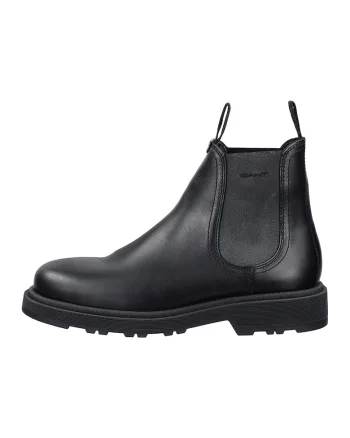 Ghete Chelsea din piele Blisdor, Negru