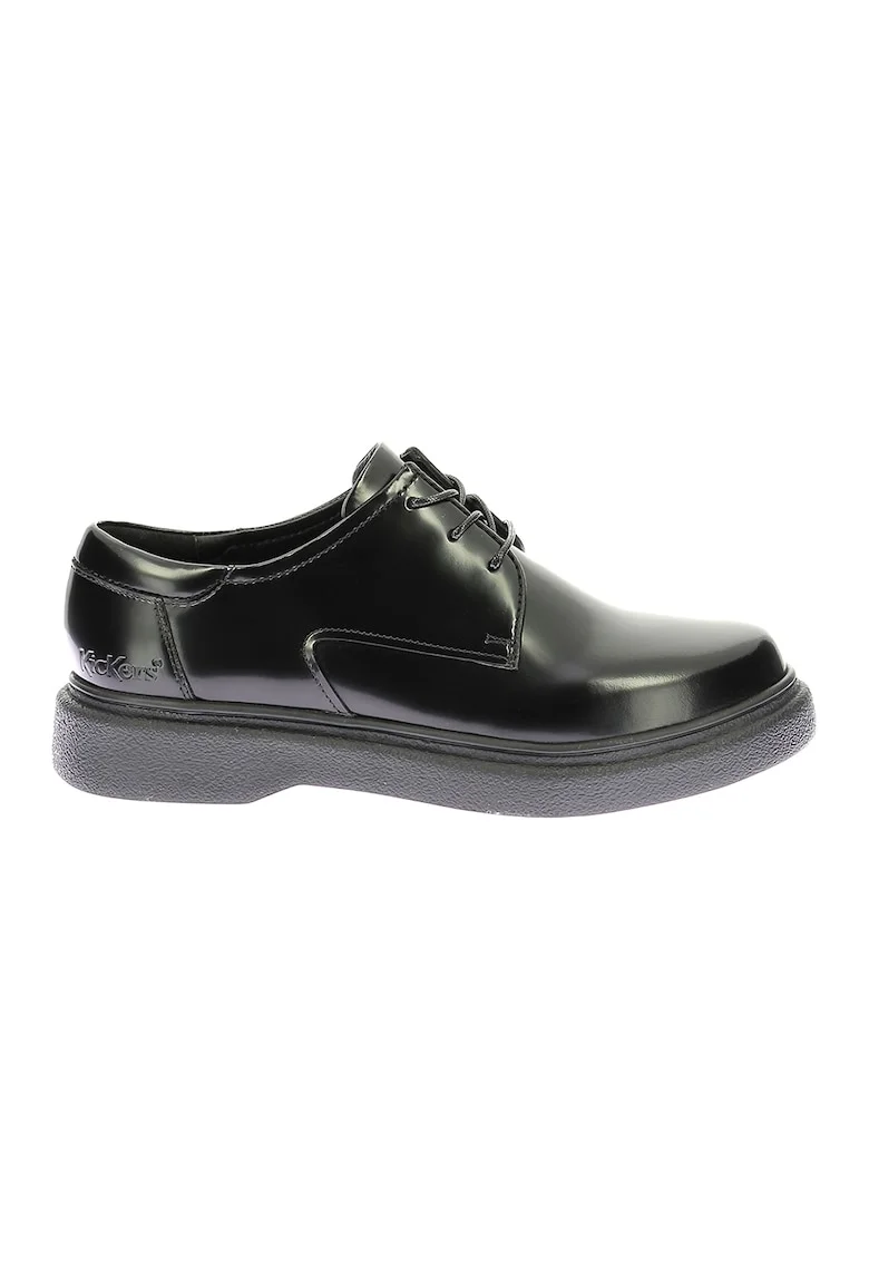 Pantofi derby din piele, Negru