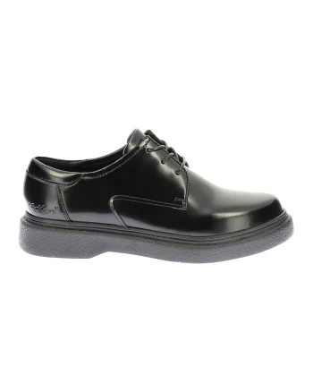 Pantofi derby din piele, Negru