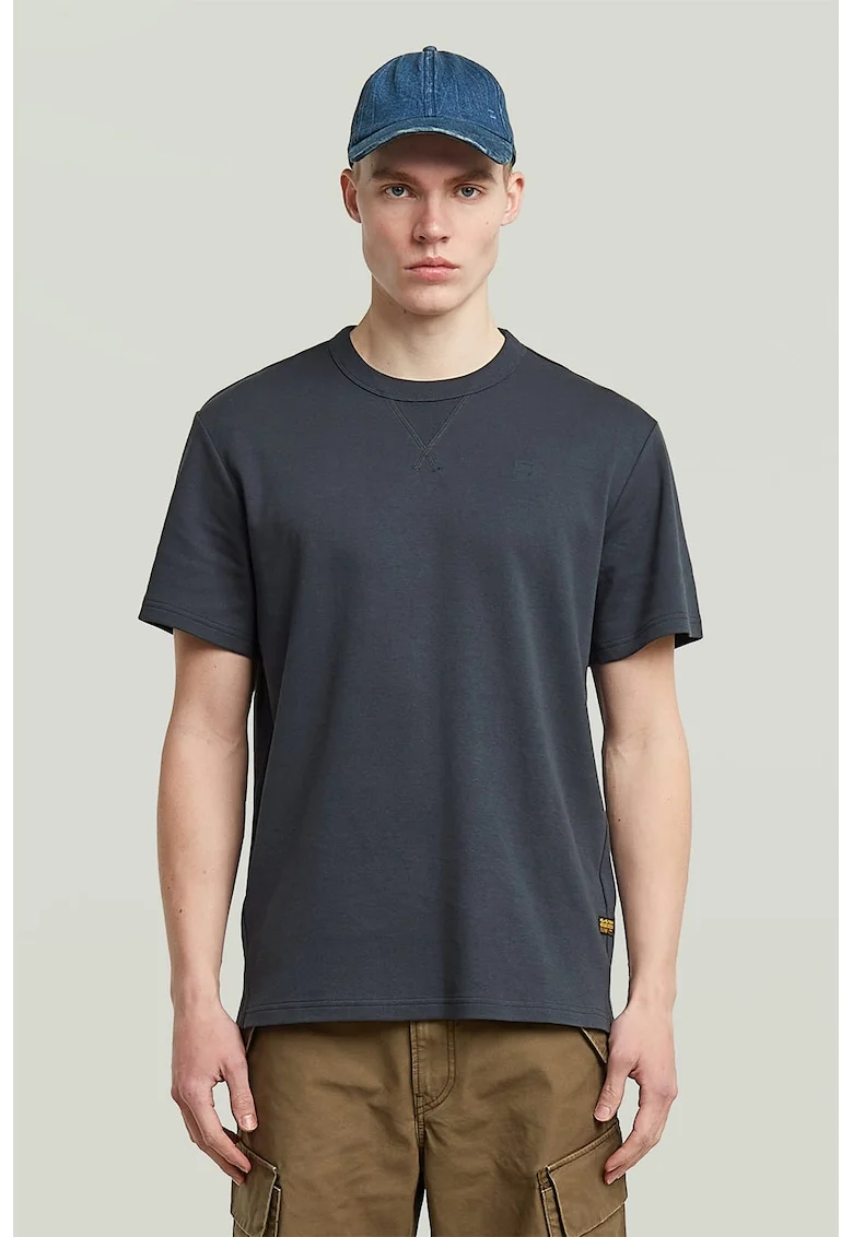 Tricou din bumbac organic Nifous, Gri carbune