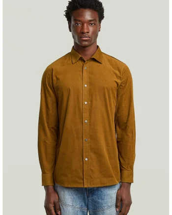Camasa regular fit din bumbac, Caramel