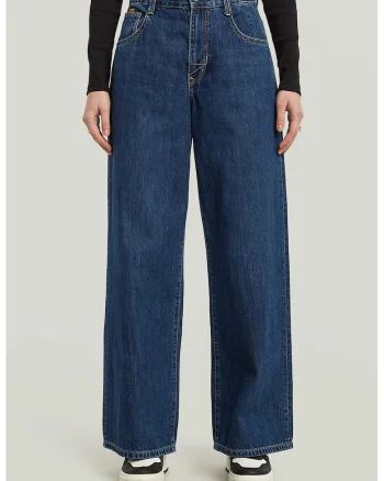 Blugi relaxed fit, Bleumarin