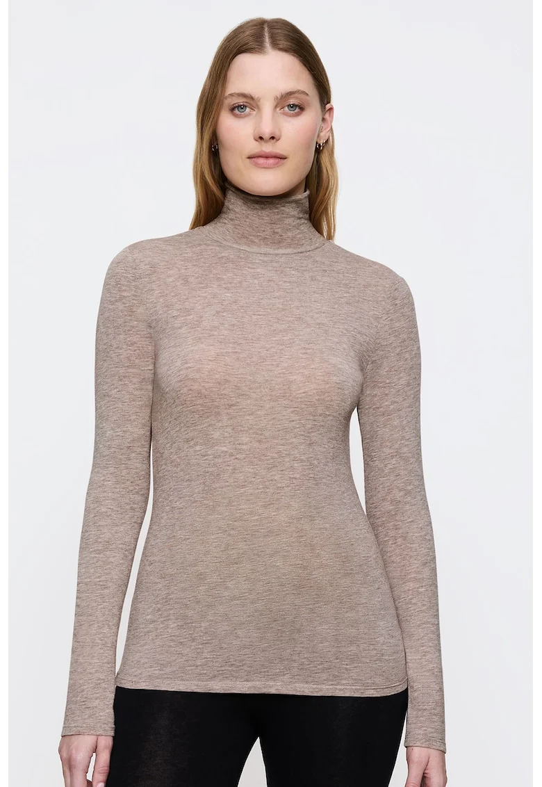 Bluza de pijama din amestec de modal, Gri melange