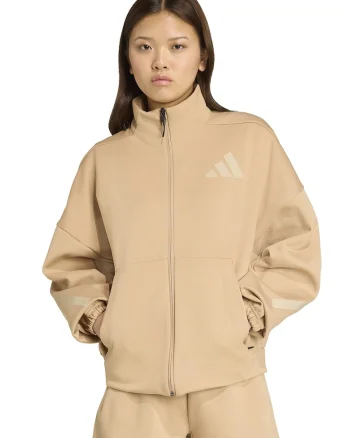 Bluza de trening cu fermoar Z.N.E, Portocaliu pal