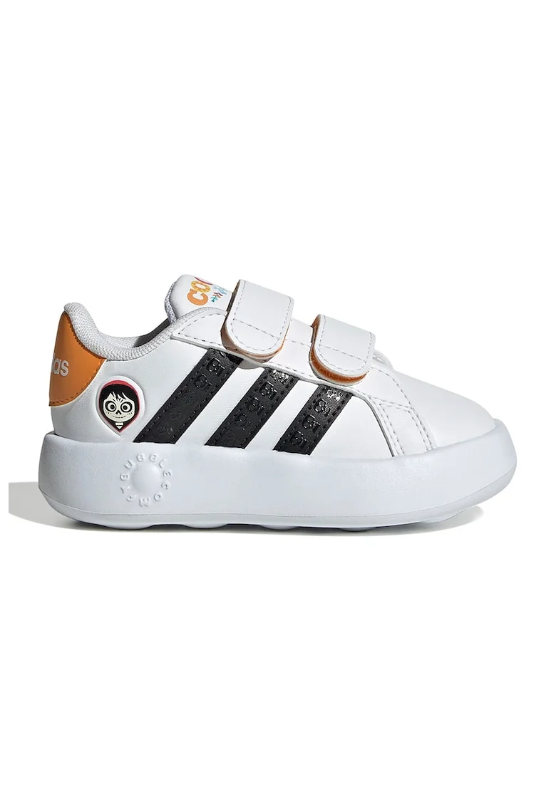Pantofi sport din piele ecologica Grand Court, Alb/Negru