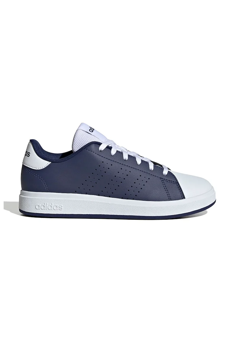 Pantofi sport de piele ecologica cu perforatii Advantage Base 2.0, Bleumarin