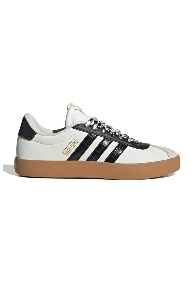 Pantofi sport de piele VL Court 3.0, Negru/Alb murdar