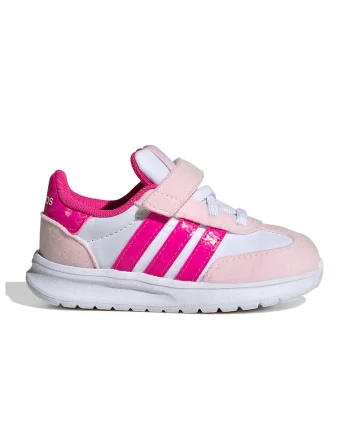 Pantofi sport Run 70s 2.0 cu velcro, Alb/Roz deschis/Roz pal