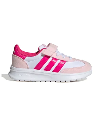 Pantofi sport cu velcro Run 70s 2.0, Alb/Roz deschis