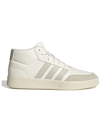Pantofi sport mid-cut Breaknet, Alb fildes
