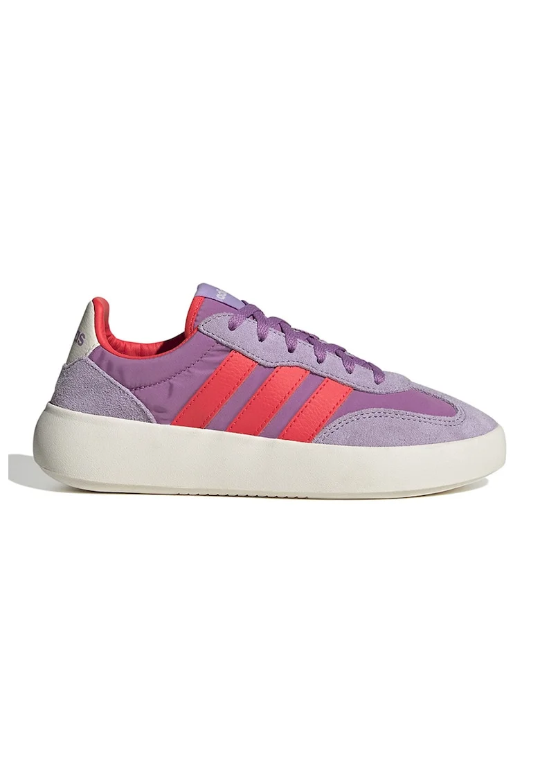 Pantofi sport Barreda Decode cu detalii din piele intoarsa, Portocaliu mandarina/Lila