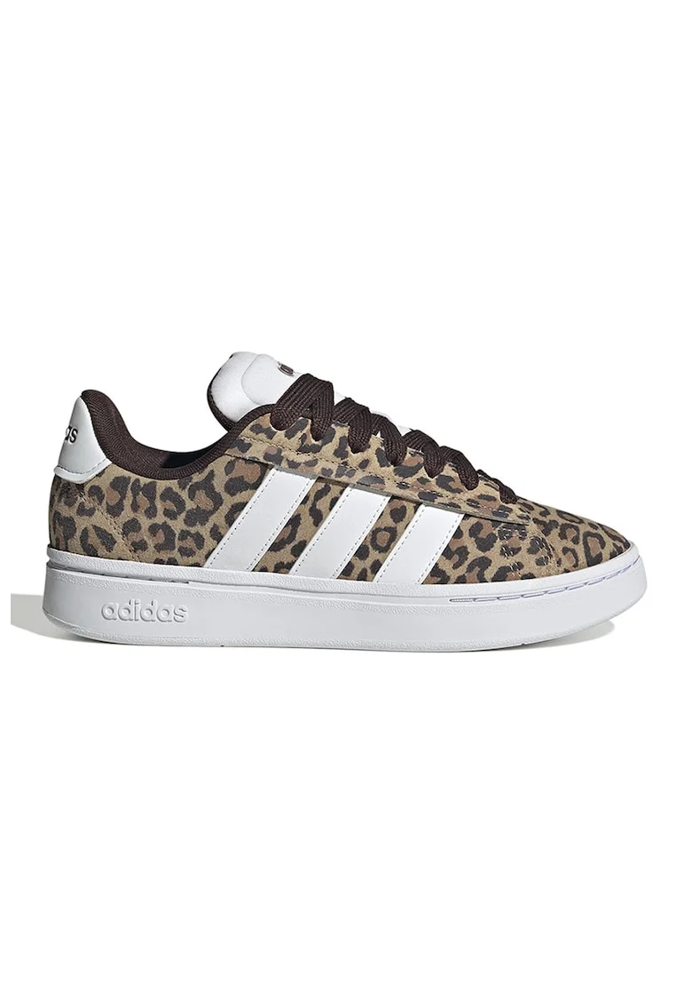 Pantofi sport cu animal print VL Court Bold, Negru/Maro