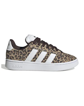 Pantofi sport cu animal print VL Court Bold, Negru/Maro