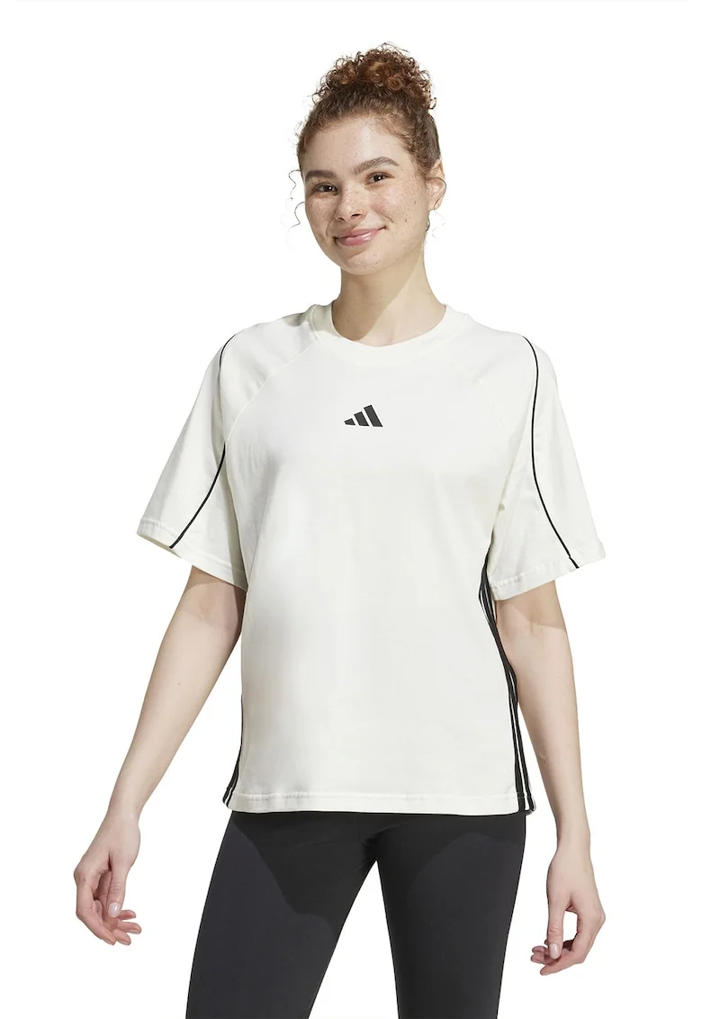 Tricou din bumbac cu maneci raglan Stadium, Crem