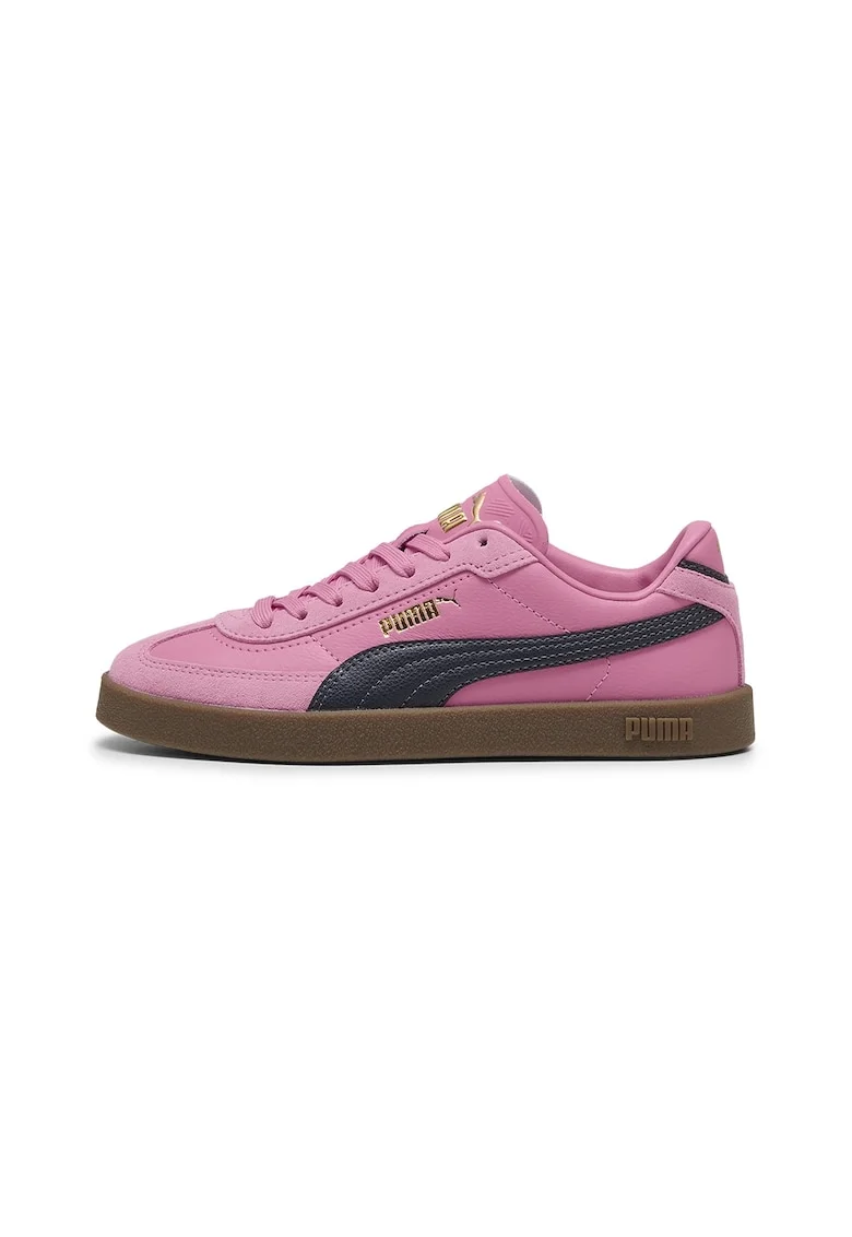 Pantofi sport Club II Era cu detalii din piele intoarsa, Auriu/Negru/Roz