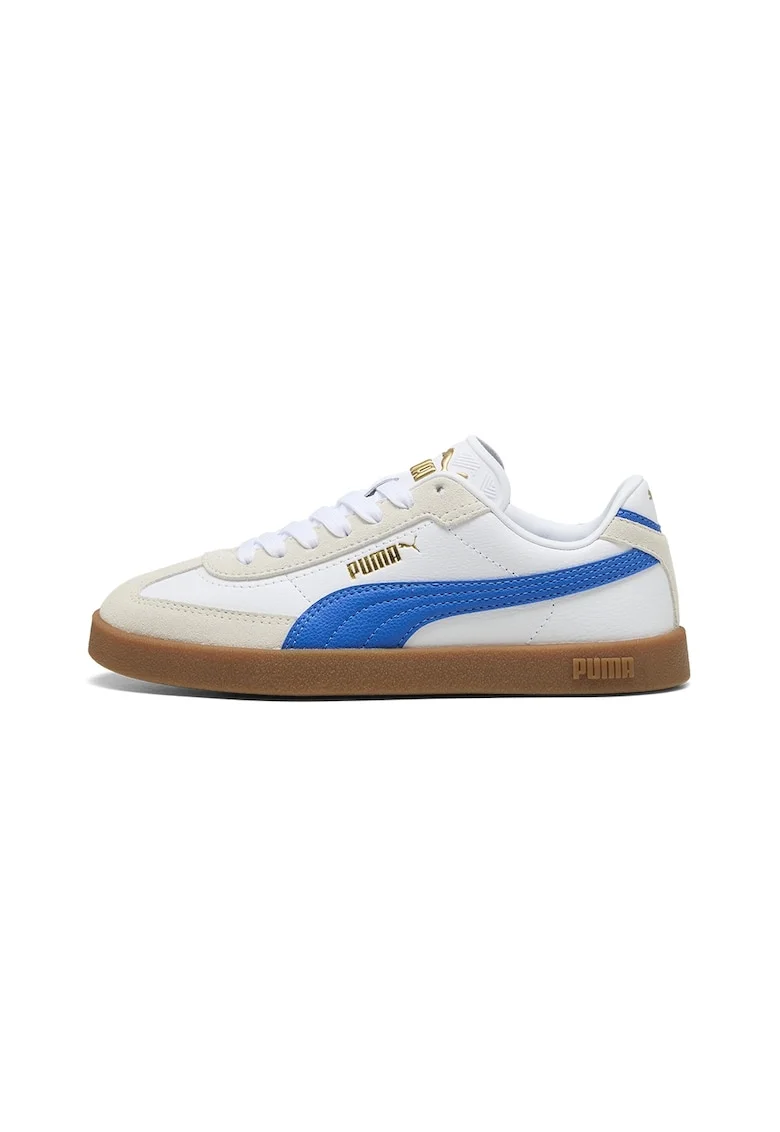 Pantofi sport Club II Era cu detalii din piele intoarsa, Alb/Albastru royal/Bej deschis