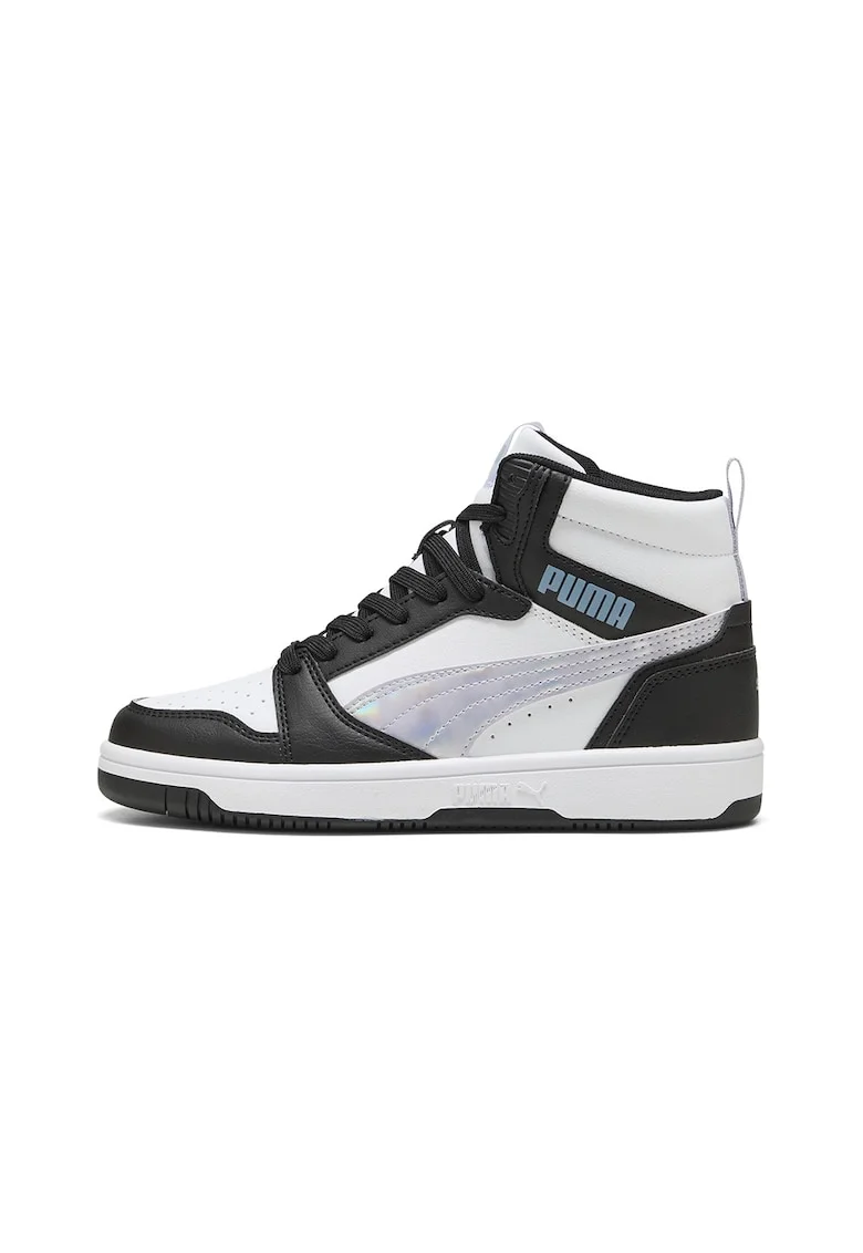Pantofi sport mid-cut Rebound V6 Space Belle, Negru/Gri deschis/Alb optic