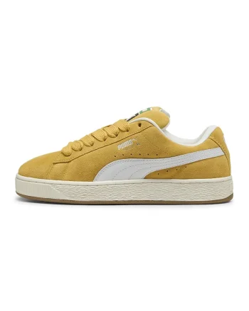 Pantofi sport XL Jasmine din piele intoarsa cu sireturi de rezerva, Alb/Galben pai