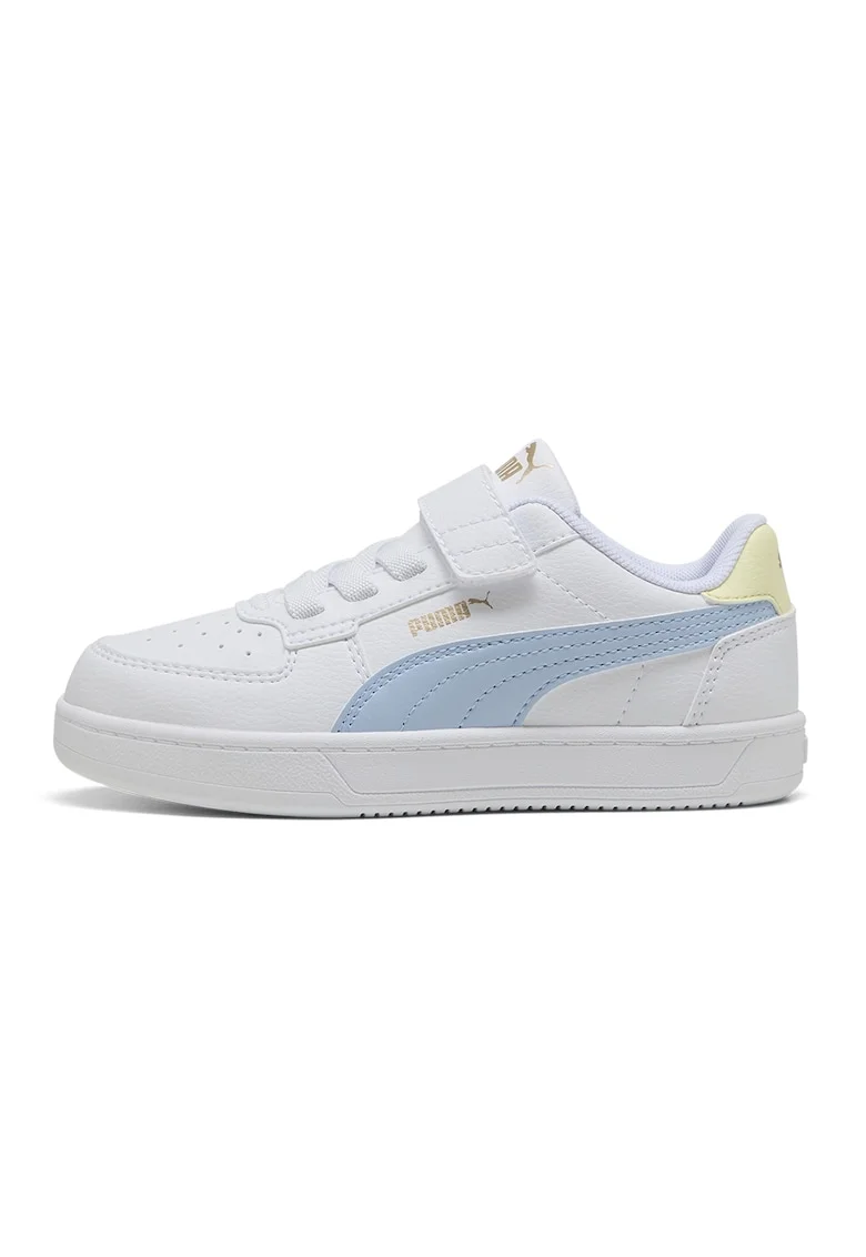 Pantofi sport Caven 2.0 de piele ecologica, Alb/Galben pal/Albastru deschis