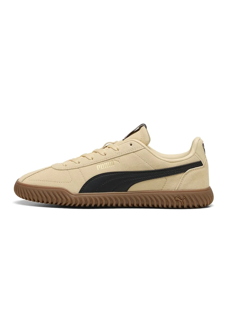 Pantofi sport Club Kayzer de piele intoarsa, Negru/Bej