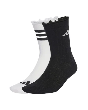 Set de sosete lungi unisex din amestec de modal - 2 perechi, Alb/Negru