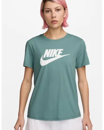 Tricou cu imprimeu logo Essentials, Alb/Verde deschis