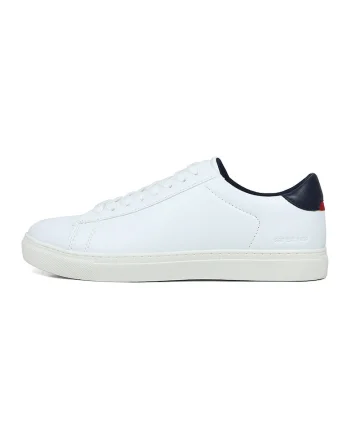 Pantofi sport uni de piele ecologica, Alb
