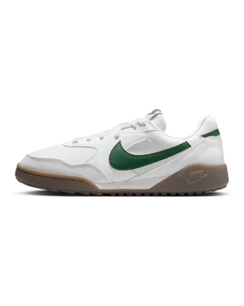 Pantofi sport din material textil cu garnituri de piele ecologica, Alb/Verde inchis