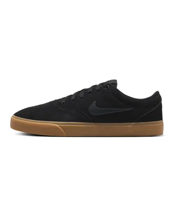 Pantofi sport Charge low-cut din piele intoarsa, Negru/Gri antracit