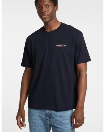Tricou lejer cu imprimeu logo, Rosu/Alb optic/Bleumarin