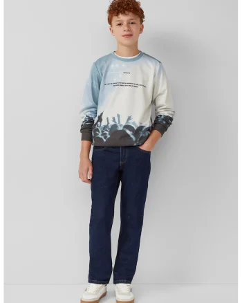 Bluza de trening cu imprimeu grafic, Multicolor
