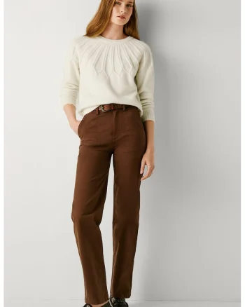 Pantaloni regular fit, Maro scortisoara
