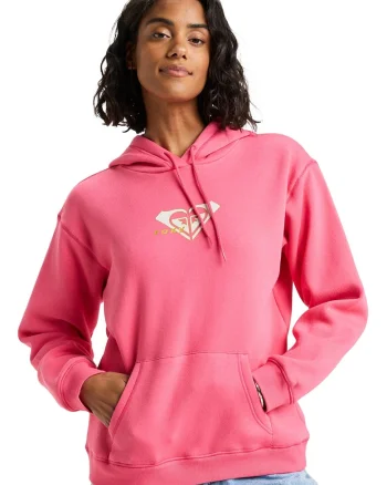 Hanorac din amestec de bumbac cu buzunare kangaroo Surf Stoked, Roz
