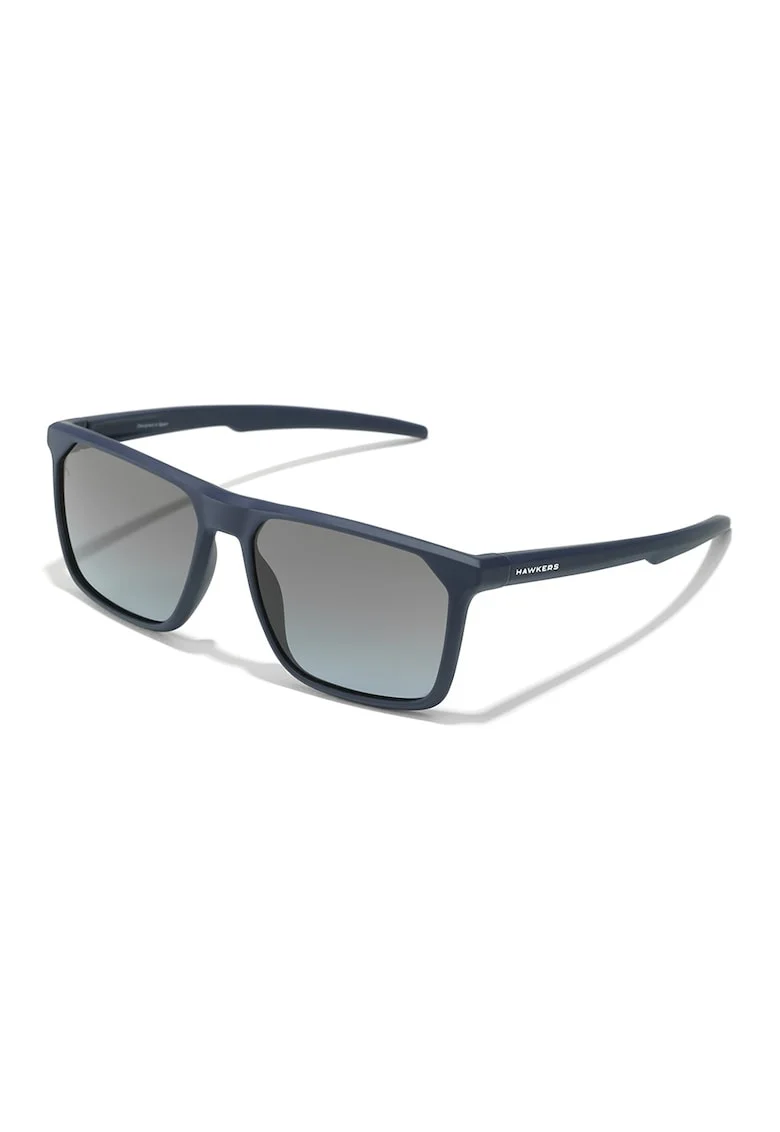 Ochelari de soare patrati unisex cu lentile cu aspect in degrade Horizon, Bleumarin