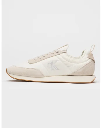 Pantofi sport Retro Runnerl ow cut, Alb murdar