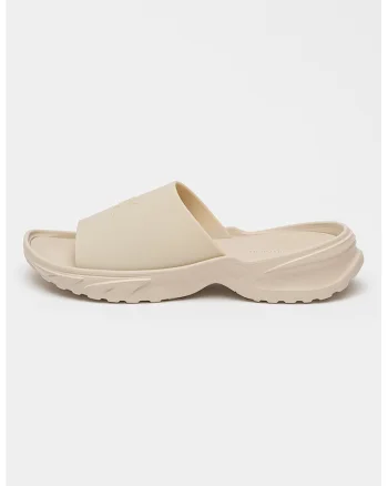 Papuci demi-wedge, Bej deschis