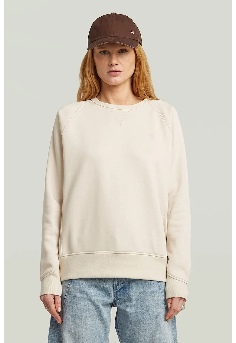 Bluza de trening cu maneci raglan Premium Core 2.0, Crem