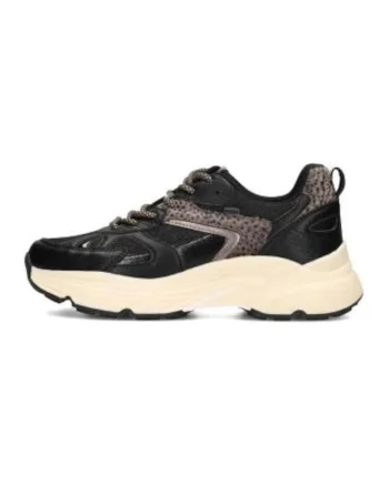 Pantofi sport din piele ecologica si material textil cu sireturi Ayoki
