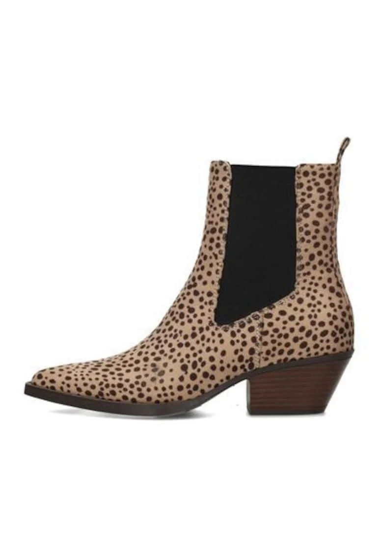 Botine de piele ecologica cu buline