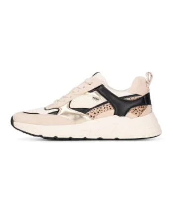 Pantofi sport cu garnituri sintetice si textile