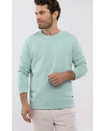 Bluza de trening cu decolteu la baza gatului  B-Andy pentru barbati, menta