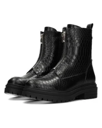 Ghete din piele ecologica cu model piele de crocodil
