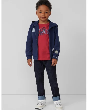 Bluza cu imprimeu dinozaur, Rosu