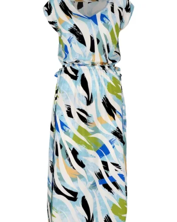 Rochie de vara  G-Milos, albastru/alb/negru, Albastru multicolor