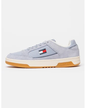 Pantofi sport de piele intoarsa cu garnituri textile, Albastru lavanda