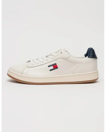 Pantofi sport low-cut Archive Court din piele, Alb arctic