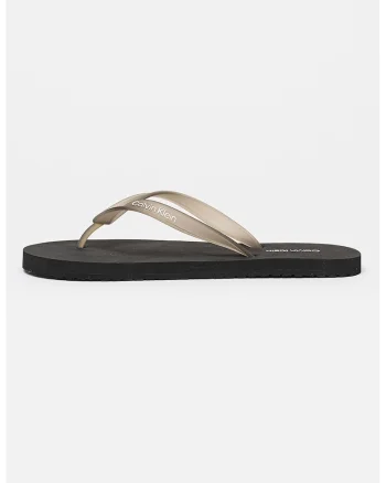 Papuci flip-flop cu logo, Grej