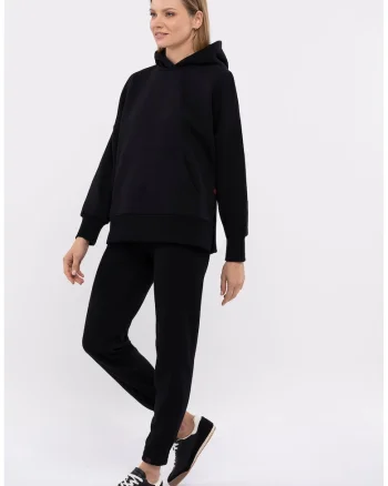 Hanorac supradimensionat  B-Love pentru femei, negru, Negru